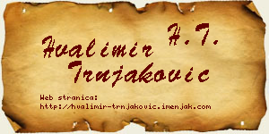 Hvalimir Trnjaković vizit kartica